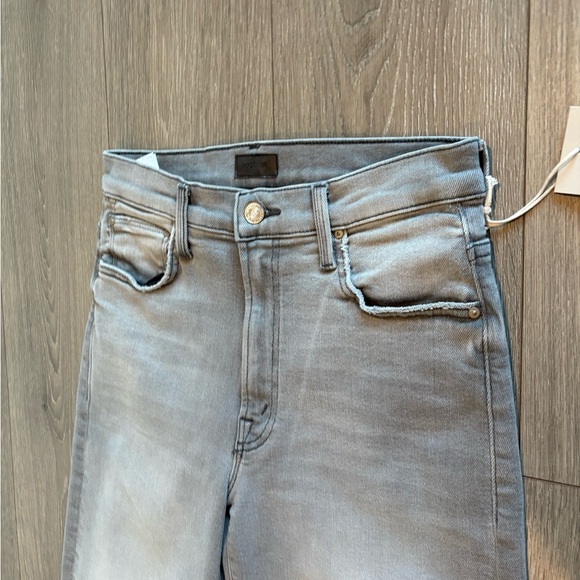 NWT MOTHER denim dodger flood noted wash grey size 24 - Picture 11 of 14